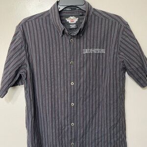 Harley-Davidson Men's Striped Black Shirt
